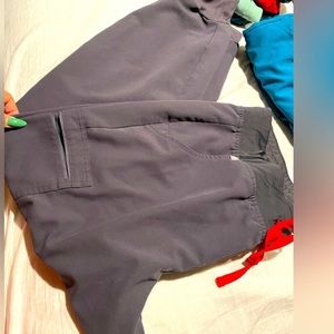 Figs Charcoal zamora high waisted joggers large